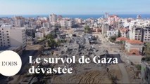 Gaza : les images aériennes de la ville dévastée