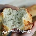 No-knead french baguettes