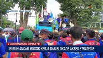 Aksi Buruh Mogok Nasional, Kawasan MM2100 Bekasi Nyaris Lumpuh