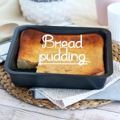 Bread pudding (simple and quick)