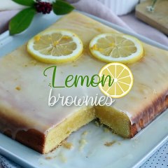 Lemon brownies
