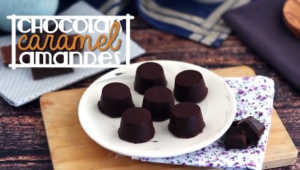 Salted caramel and almond chocolates