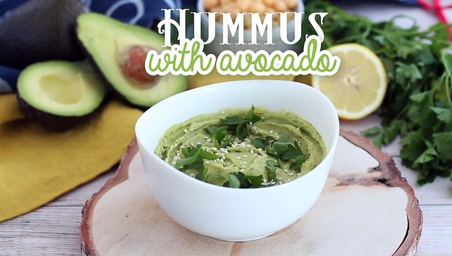 Avocado hummus with a twist