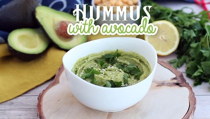 Avocado hummus with a twist