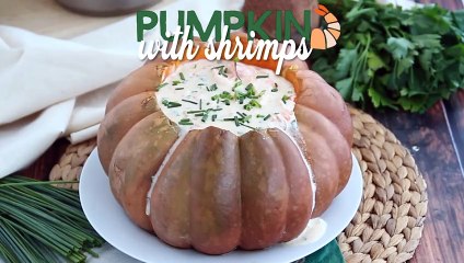 Pumpkin with shrimps - the brazilian "camarão na moranga"