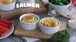 Smoked salmon and cream cheese soufflés