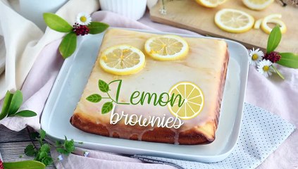 Lemon brownies