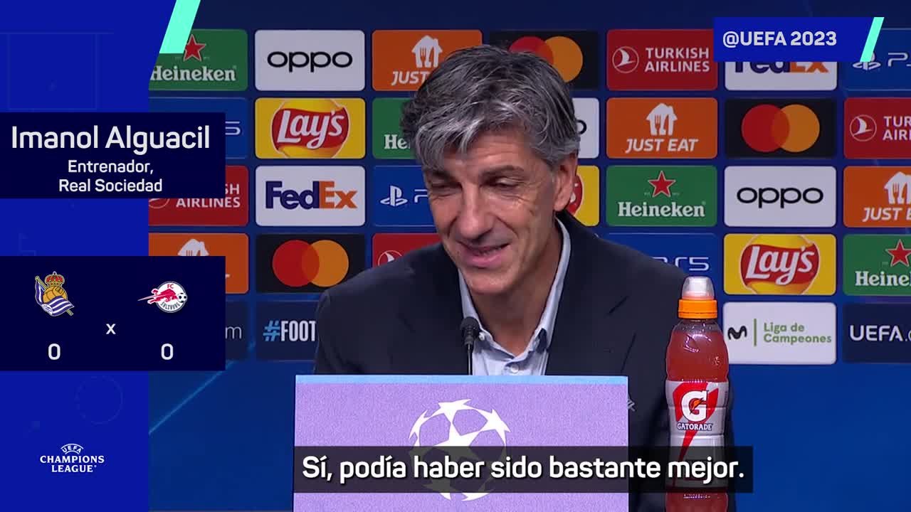 REAL SOCIEDAD 0 - SALZBURGO 0 | RUEDA de PRENSA de IMANOL ALGUACIL