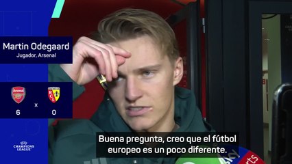 ARSENAL 6 - LENS 0 | ODEGAARD tras la GOLEADA en ZONA MIXTA