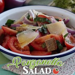 Panzanella salad - italian bread salad