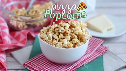 Pizza-flavoured popcorns