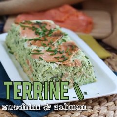 Zucchini and smoked salmon terrine