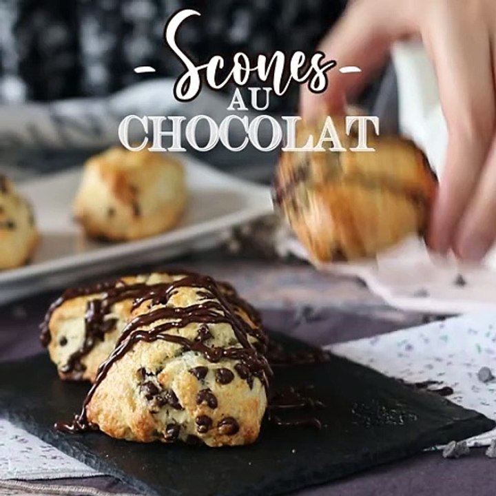 Einfache und sehr weiche schokoladen-scones