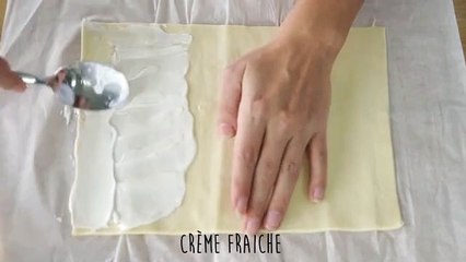 Roulés feuilletés apéritifs saumon basilic