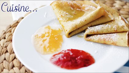 Crêpes légères, sans gluten et sans lait