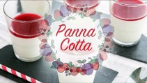 Panna cotta alla vaniglia con coulis di lamponi