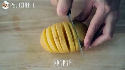 Patate hasselback: la ricetta svedese spiegata passo a passo!