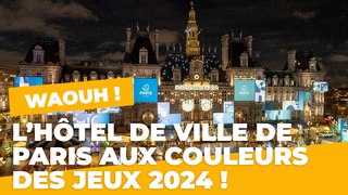 L’Hôtel de Ville aux couleurs des Jeux Olympiques et Paralympiques 2024 | Jeux olympiques et paralympiques 2024 | Ville de Paris