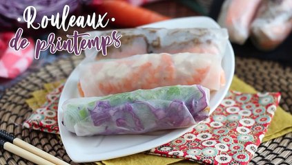 Vegetarische frühlingsrollen – rotkohl und süßkartoffel