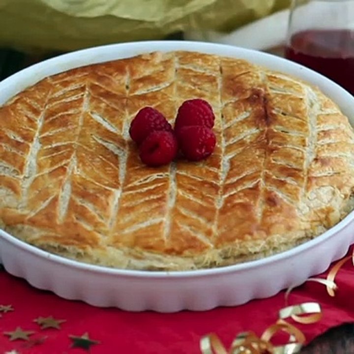 Galette des rois frangipane himbeere pistazie