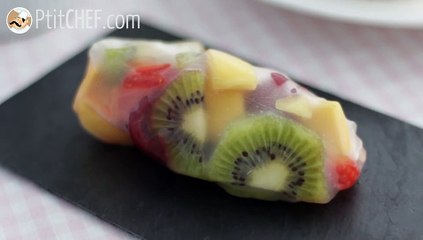 Rouleaux de printemps aux fruits