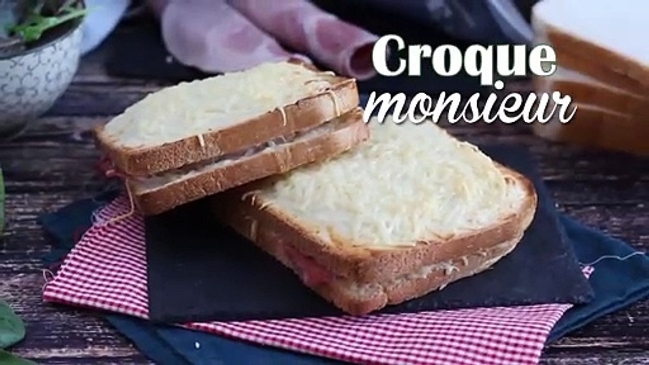 Gourmet-croque-monsieur mit bechamelsauce