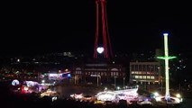 Blackpool Tower shines in red and white for The Gazette's 150th anniversary