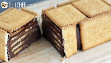 Torta di biscotti e cioccolato