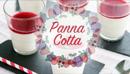 Panna cotta ao coulis de framboesa