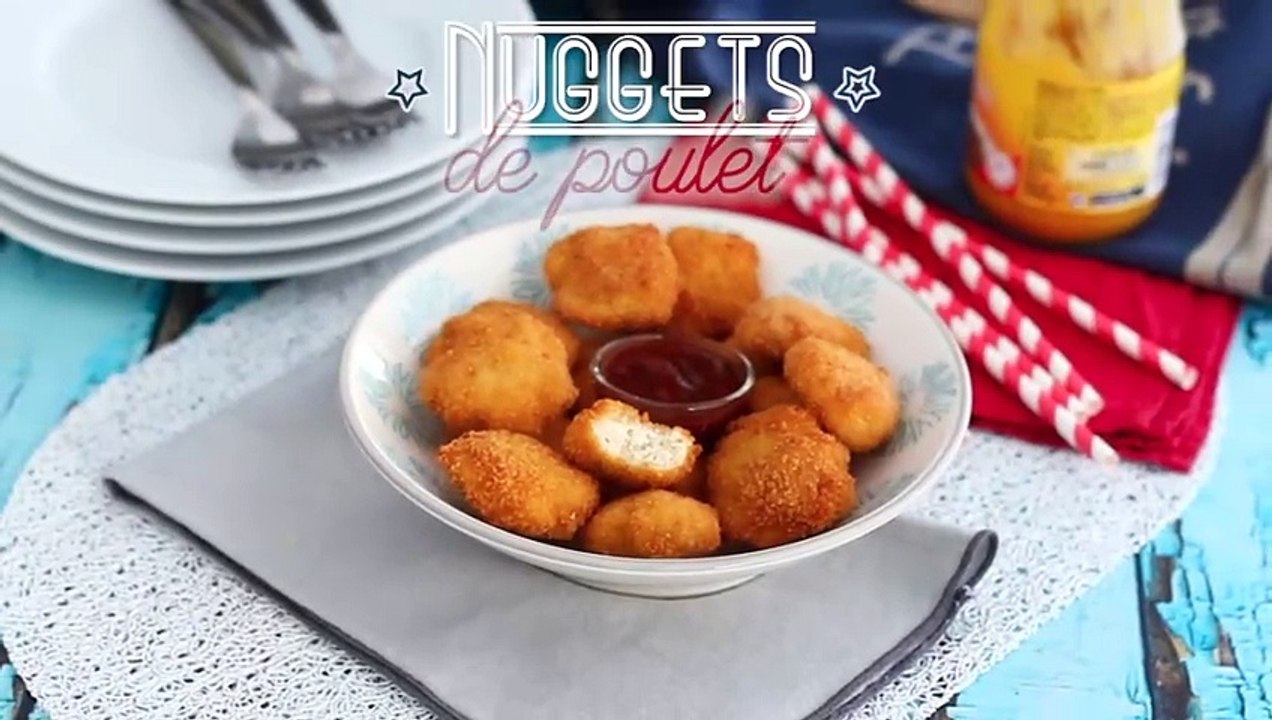 Selbstgemachte chicken nuggets