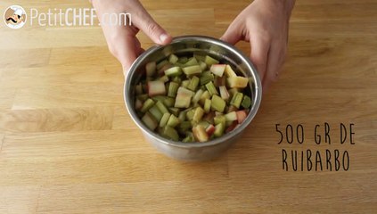 Tarte de ruibarbo - receita doce