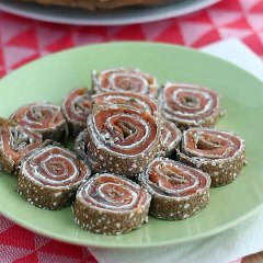Roulés de sarrasin au saumon