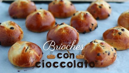 Brioches con gocce di cioccolato