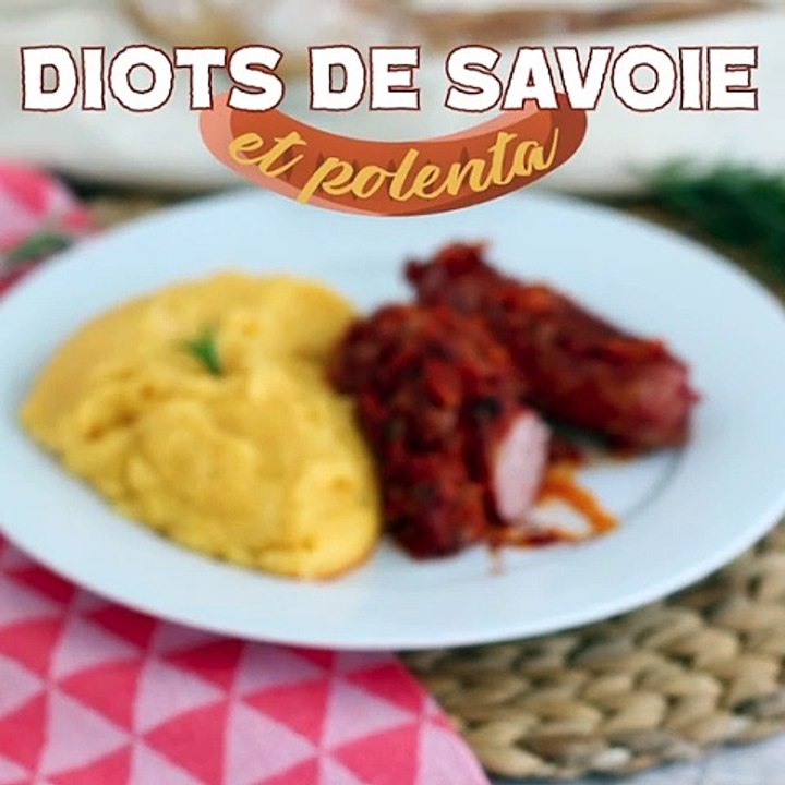 Diots de savoie mit comté-polenta