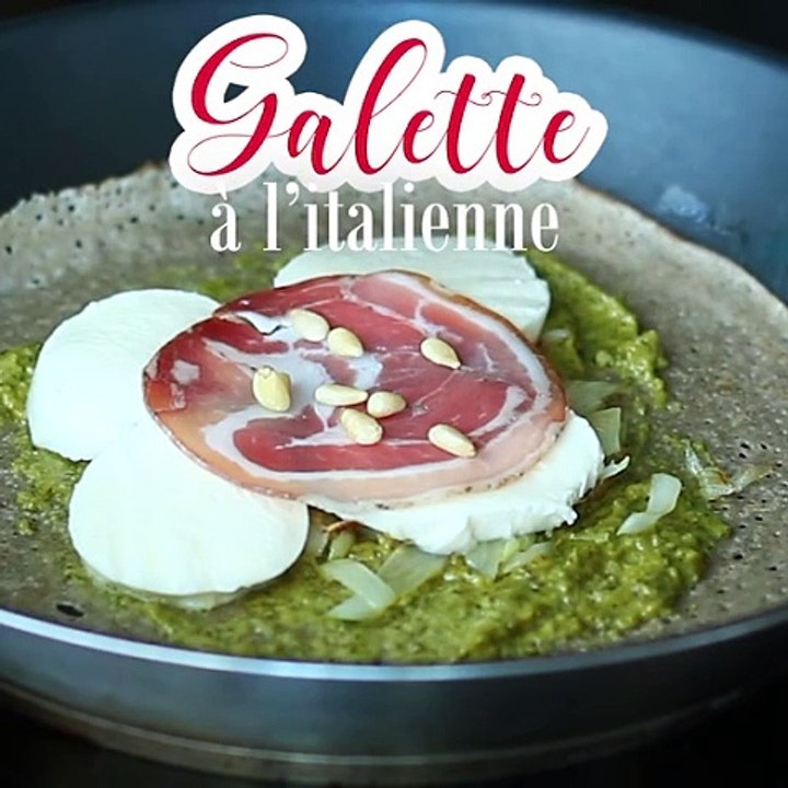 Italienischer buchweizenpfannkuchen