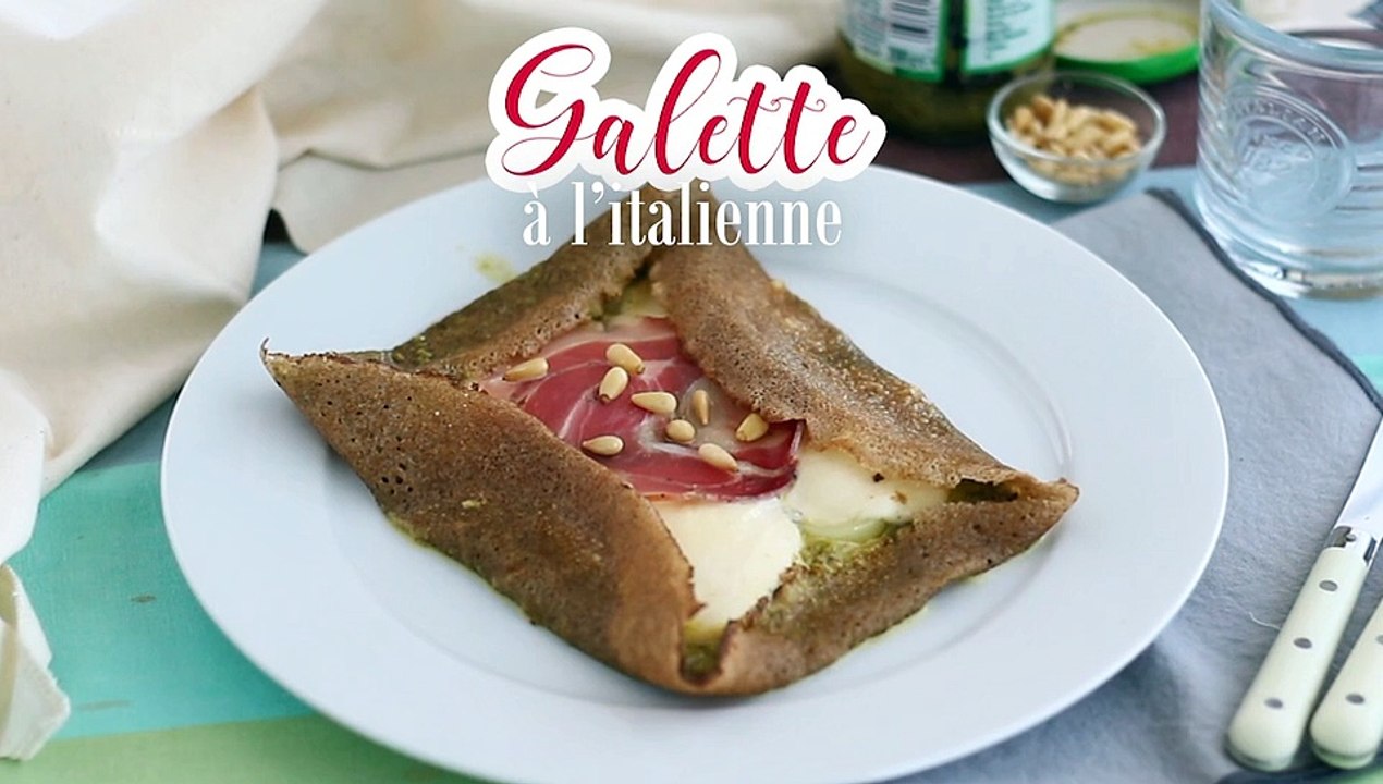 Italienischer buchweizenpfannkuchen