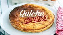 Quiche de bacon sem massa