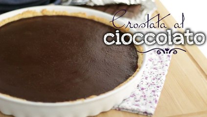 Crostata al cioccolato con pasta sablée - ricetta facile