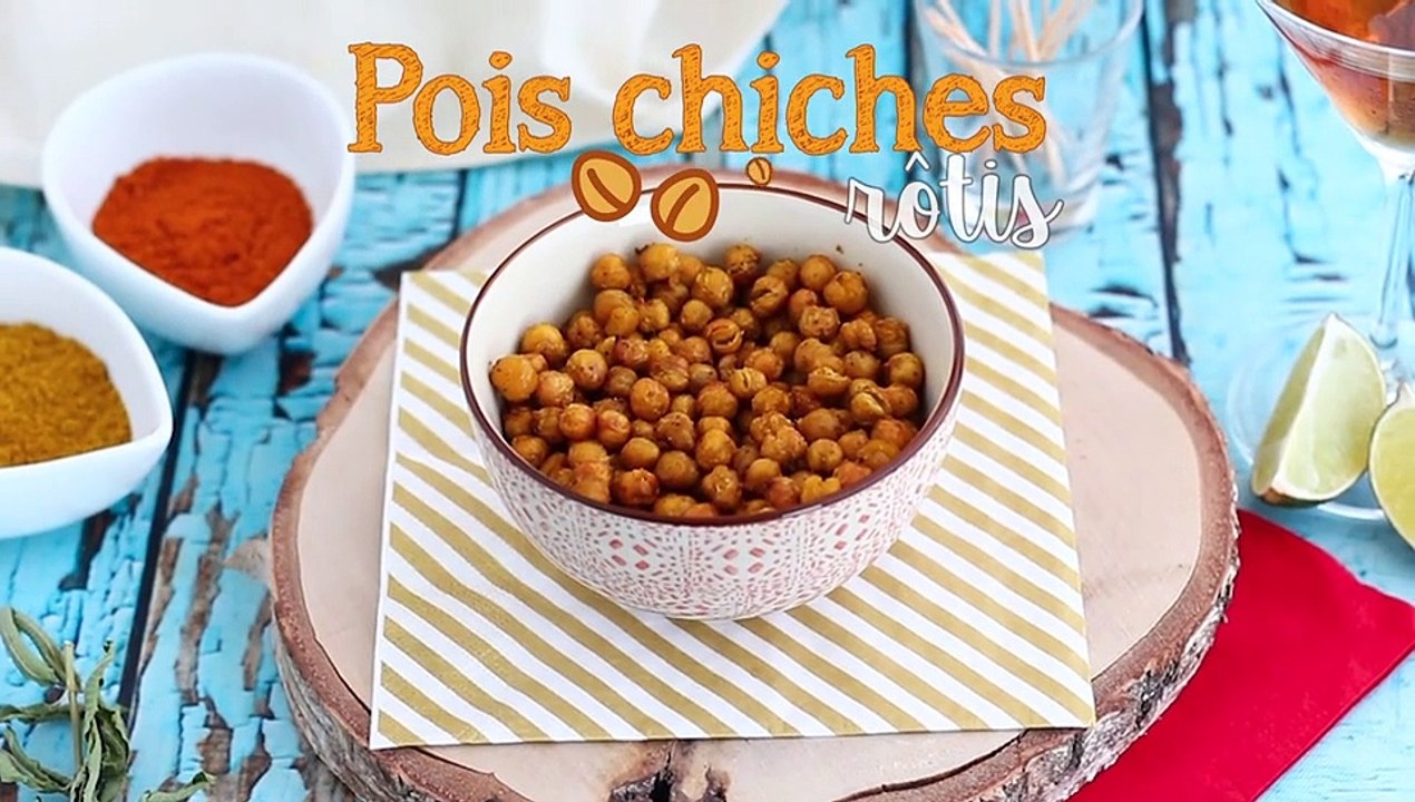 Im ofen geröstete kichererbsen mit curry