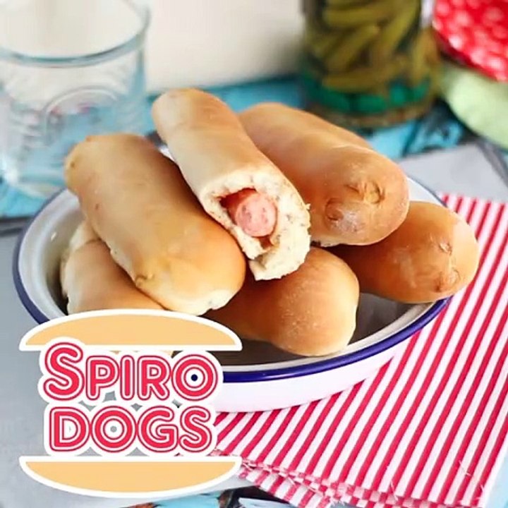 Spiro dogs, hausgemachte hot dogs