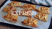 Folhados de maçã rápido