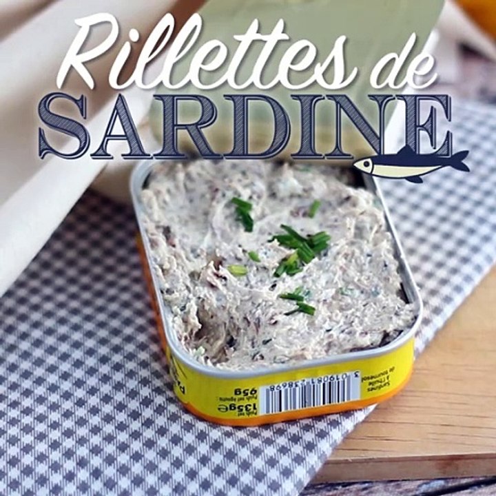 Schnelle und einfache sardinen-rillettes