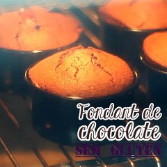 Fondant de chocolate sem glúten / petit gâteau