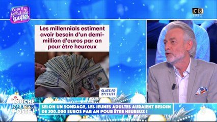 Selon un sondage, les jeunes adultes auraient besoin de 500 000€ par an pour être heureux !