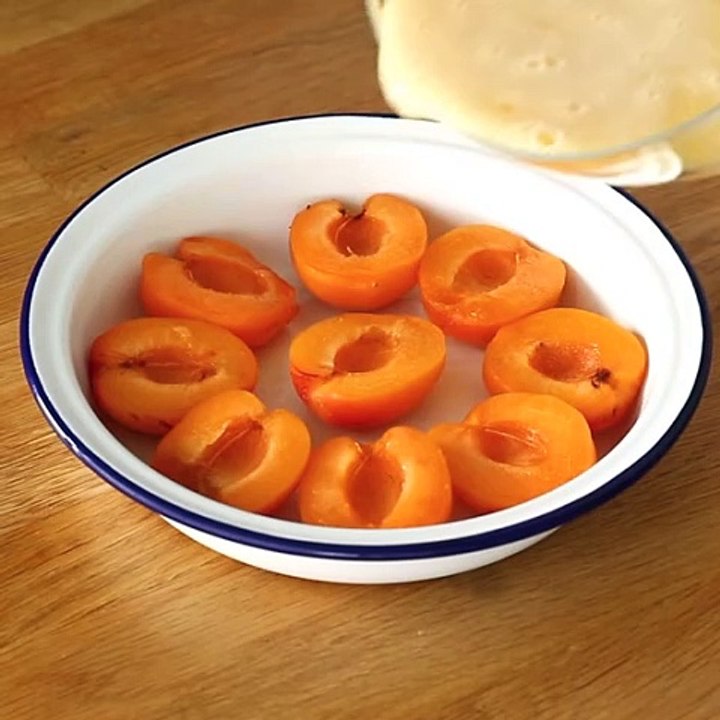 Aprikosengratin mit kokosnuss