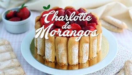 Charlotte/charlote de morangos fácil e rápida