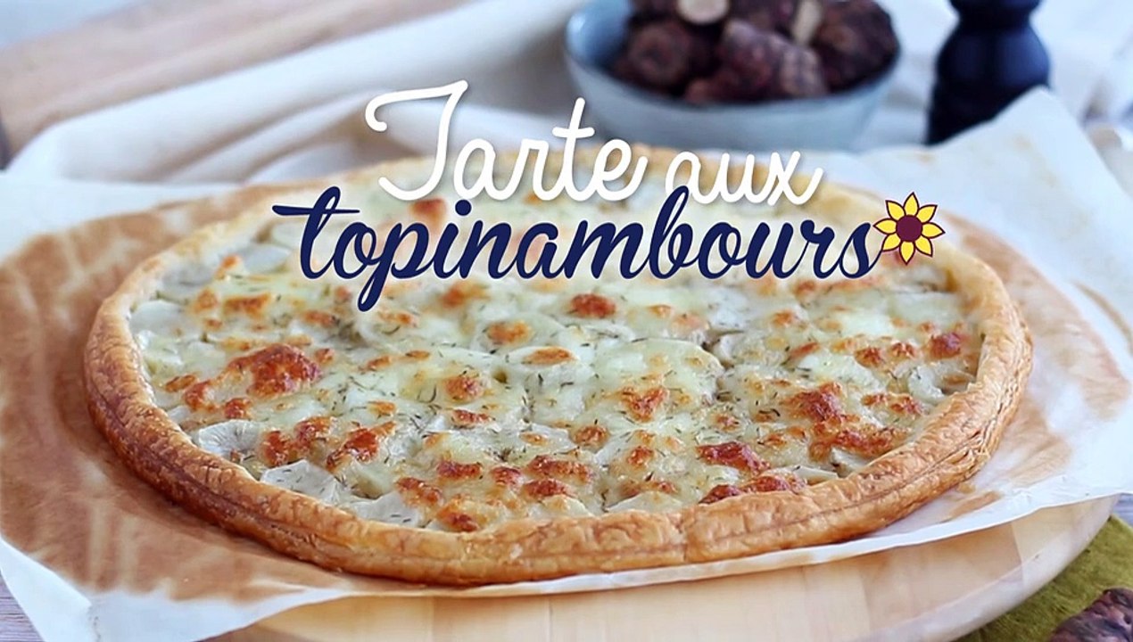 Blätterteig-tarte mit topinambur