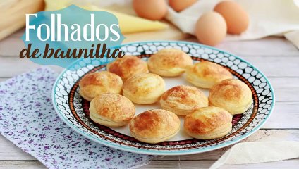 Pastéis folhados de baunilha