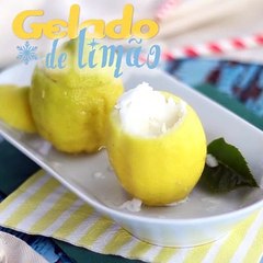 Sorvete de limão, uma sobremesa refrescante