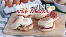 Muffins anglais œuf et bacon